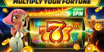 777 Star Game Winning Jackpot Display